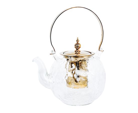 Teapot MANON 1L with a sieve, golden