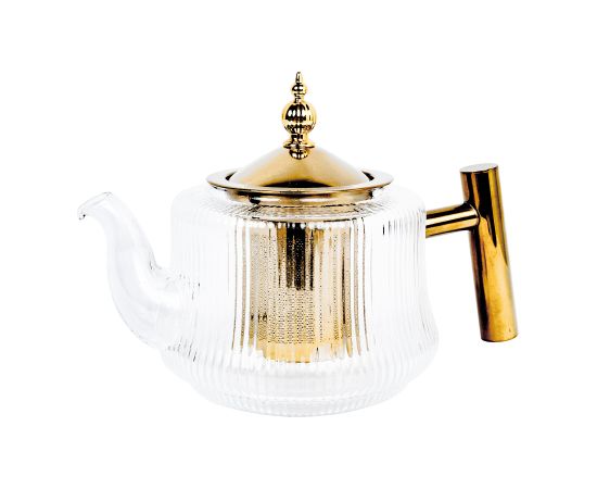 Teapot MANON 1L with a sieve, golden