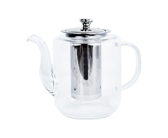 Teapot MANON 1L with a sieve, silver