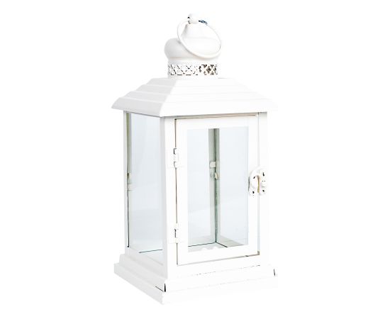 Lantern DEIA 13x13xH27cm, white