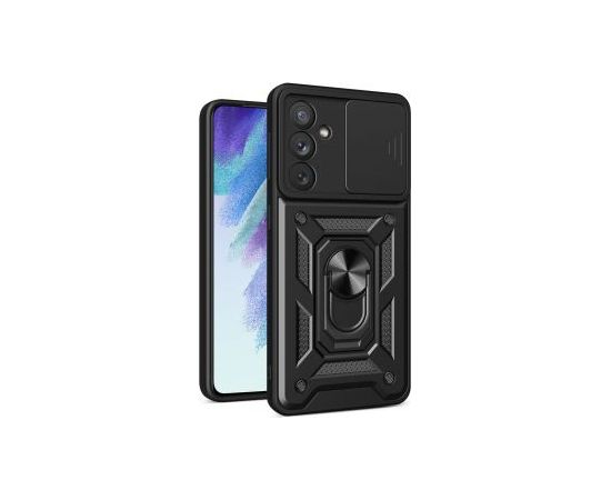 Hurtel -  Hybrid Armor Camshield case for Samsung Galaxy A54 5G armored case with camera cover black