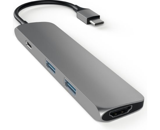 USB Hub Satechi Slim USB-C 4K HDMI/2xUSB3 Space Grey