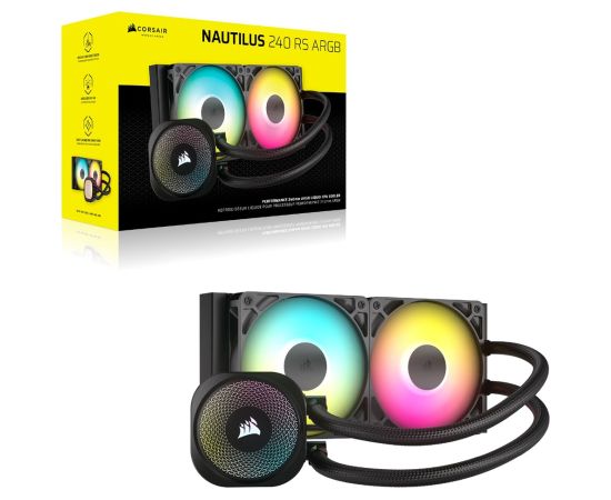 Corsair NAUTILUS 240 RS ARGB Liquid Processor Air cooler Black 1 pc(s)