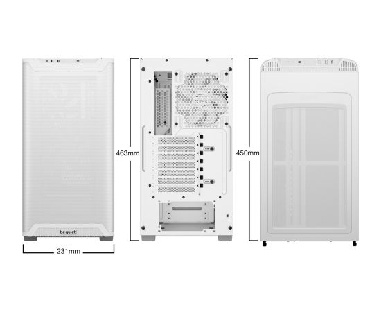 be quiet! PURE BASE 501 Airflow White Midi Tower