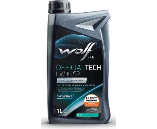 Wolf OFFICIALTECH 0W30 SP 1L ACEA C2, API SP, LL-12 FE