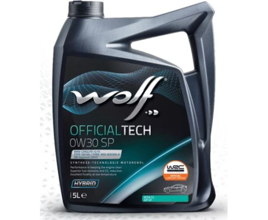 Wolf OFFICIALTECH 0W30 SP 5L ACEA C2, API SP, LL-12 FE