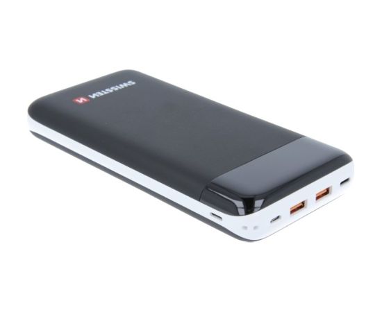 Swissten Black Core Premium Recovery Power Banka Uzlādes baterija / USB / USB-C / 30000 mAh