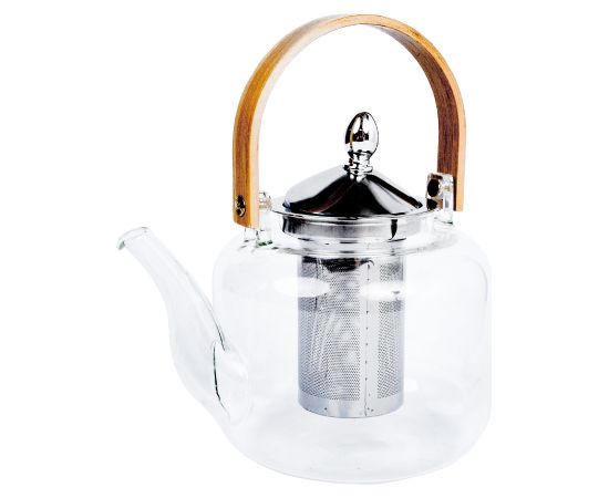 Teapot MANON 1.2L with a sieve, silver