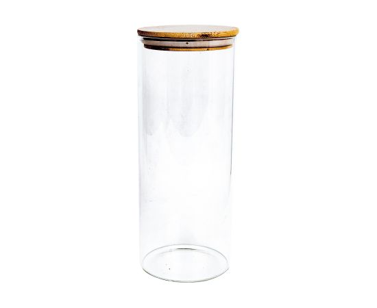 Glass jar THERON D10xH18cm with a lid