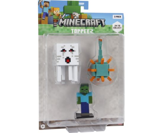 MINECRAFT 3D zīmuļu uzgaļi, 3 gab.