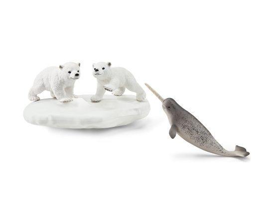 SCHLEICH WILD LIFE Белые медведи на горке