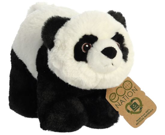 AURORA Eco Nation Plīša rotaļlieta Panda, 15 cm