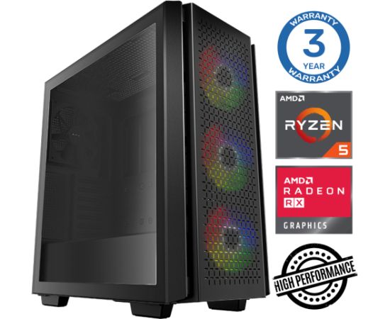 INTOP Ryzen 5 5600X 32GB 1TB SSD M.2 NVME RX580 8GB no-OS