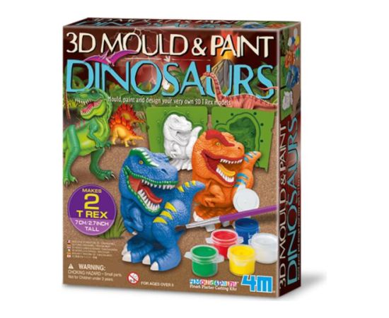 4M Фигурки из гипса 3D Динозавры