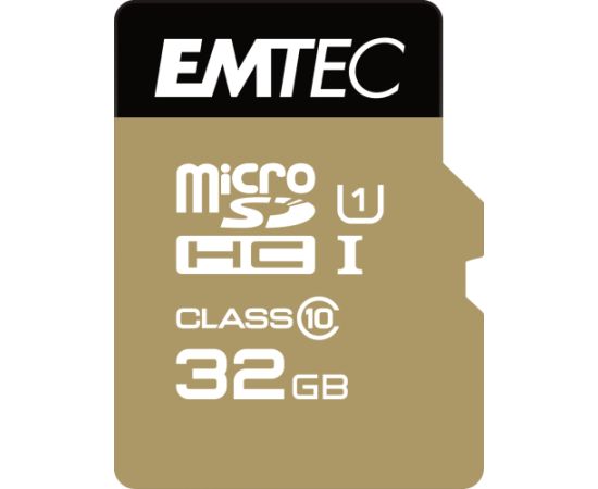 Emtec Elite Gold MicroSDHC 32 GB Class 10 UHS-I/U1  (ECMSDM32GHC10GP)