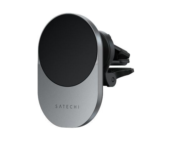 Bezvadu auto lādētājs ar magnetu MagSafe Satechi Qi2 Wireless Car Charger- 15W  (space gray)