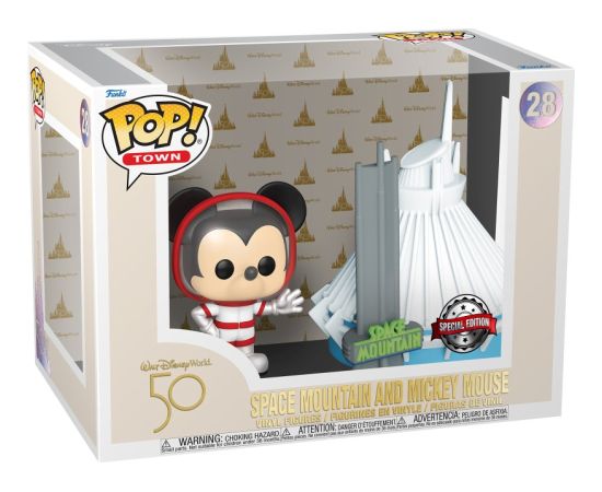 Funko Pop! Town: Walt Disney World 50 - Space Mountain and Mickey Mouse (Amazon Exclusive) #28 Vinyl Figures