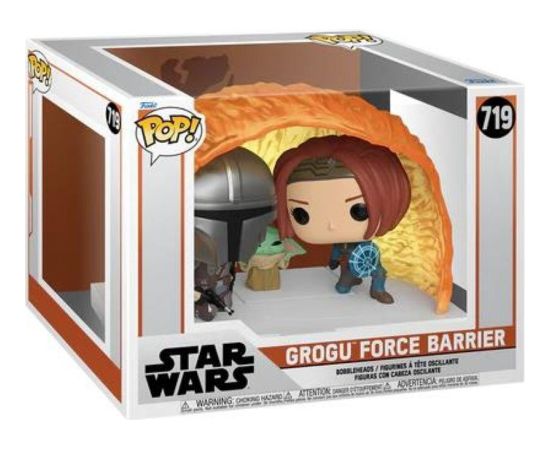 Funko Pop! Moments Star Wars: Mandalorian S10 - Grogu Force Barrier ​#719 Vinyl Bobble-Head Figure