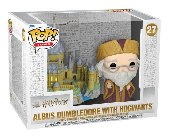 Funko Pop! Town: Harry Potter - Albus Dumbledore with Hogwarts #27 Vinyl Figure