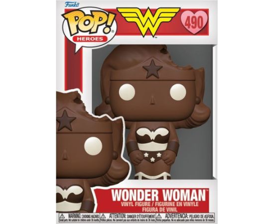 Funko Pop! Heroes DC Valentines Day 2024 - Wonder Woman (Valentine Chocolate) #490 Vinyl Figure