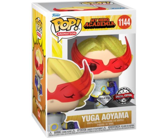 Funko Pop! Animation: My Hero Academia S9 - Yuga Aoyama (Glitter) (Diamond Collection) (Amazon Exclusive) #1144 Vinyl Figure