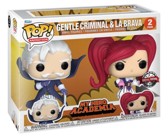 Funko Pop! 2-Pack Animation: My Hero Academia S9 - Gentle Criminal  La Brava (Special Edition) Vinyl Figures