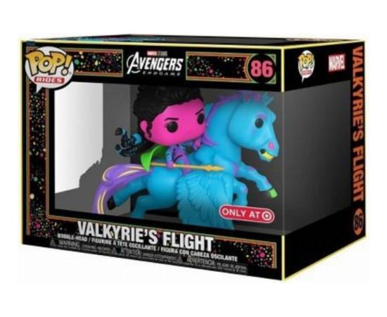 Funko Pop! Rides Deluxe: Marvel Avengers End Game Valkyriess Flight (Blacklight) (Special Edition) #86 Bobble-Head Vinyl Figures