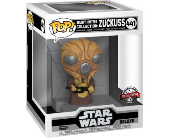 Funko Pop! Deluxe: Star Wars Bounty Hunters Collection - Zuckuss (Metallic) (Special Edition) #441 Bobble-Head Vinyl Figure