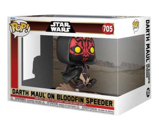 Funko Pop! Deluxe Disney: Star Wars EP1 The Phantom Menace Anniversary - Darth Maul on Bloodfin Speeder #705 Bobble-Head Vinyl Figure