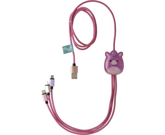 Squishmallows 3in1 charging cable (1.2M) Lola