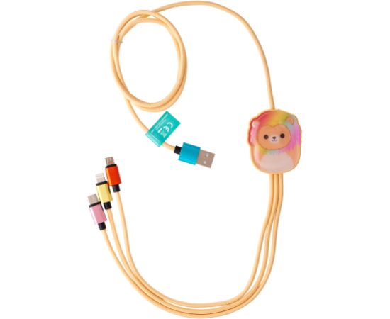 Squishmallows 3in1 charging cable (1.2M) Leonard