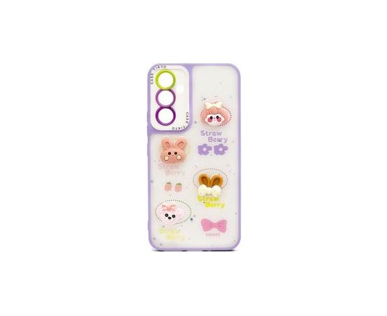 iLike Apple  iPhone 13 EPOXY CARTOON COVER Light Purple