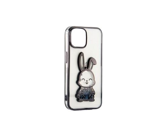 iLike Apple  iPhone 11 Silicone Case Print Desire Rabbit Black