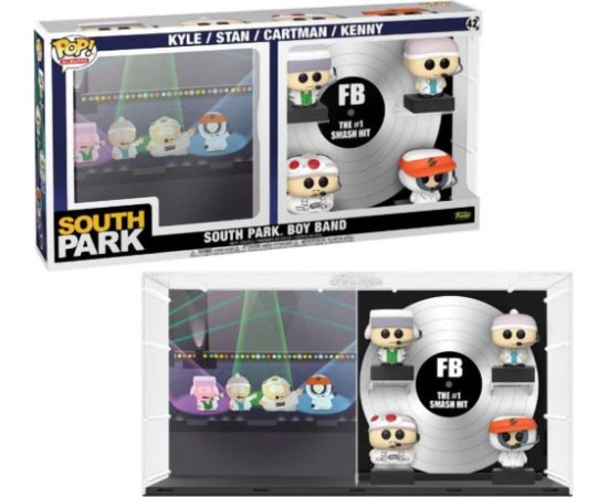 Funko Pop! Albums Deluxe: South Park Boy Band - Kyle / Stan / Cartman / Kenny Boyband (The #1 Smash Hit) #42 Vinyl Figures