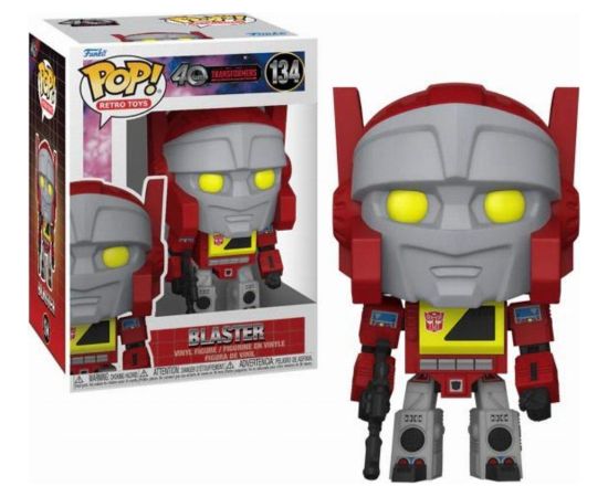 Funko Pop! Retro Toys: Transformers 40 Years - Blaster #134 Vinyl Figure