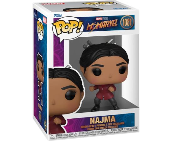 Funko Pop! Marvel: Ms. Marvel - Najma #1081 Bobble-Head Vinyl Figure