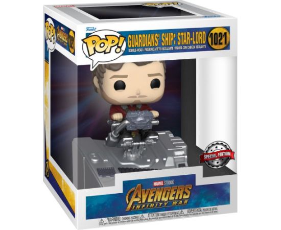 Funko Pop! Deluxe: Marvel Avengers Infinity War - Guardians Ship: Star-Lord (Special Edition) #1021 Bobble-Head Vinyl Figure