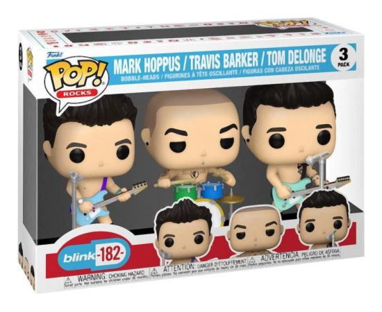 Funko Pop! Albums Deluxe: Blink-182 - Mark Hoppus, Travis Barker, Tom DeLonge (Enema of the State) #36 Vinyl Figures