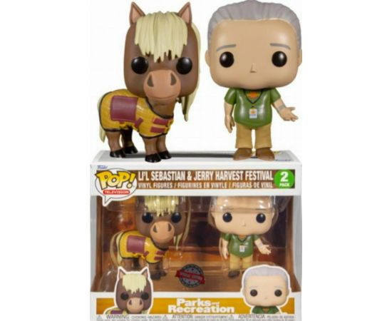 Funko Pop! 2-Pack Television: Parks and Recreation - Lil Sebastian  Jerry Harvest Festival (Special Edition) Vinyl Figures