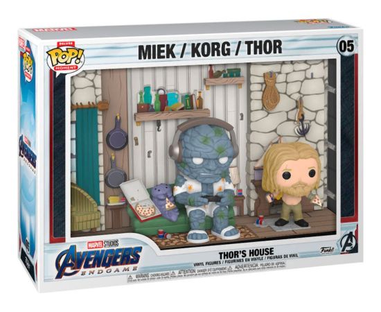 Funko Pop! Moment Deluxe: Marvel Avengers Endgame - Thor’s House (Miek / Korg / Thor) #05 Vinyl Figures