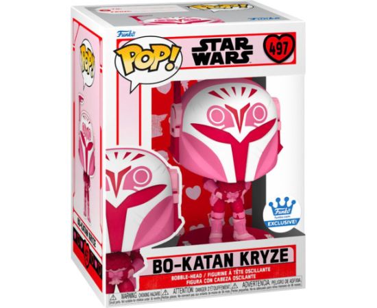 Funko Pop! Disney Star Wars: Valentines S4 - Bo-Katan Kryze #497 Bobble-Head Vinyl Figure