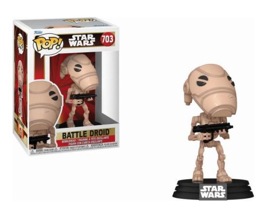 Funko Pop! Disney Star Wars: EP1 The Phantom Menace Anniversary - Battle Droid #703 Bobble-Head Vinyl Figure