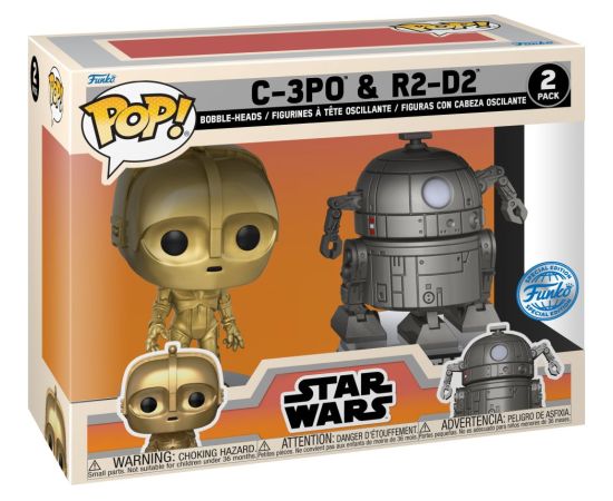 Funko Pop! Disney: Star Wars Concept - C-3PO  R2-D2  (Exclusively at Disney) 2-Pack Bobble-Heads Vinyl Figures