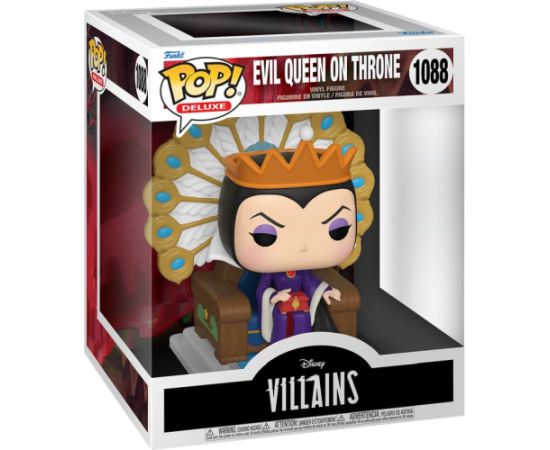 Funko Pop! Deluxe: Disney Villains Snow White and the Seven Dwarfs - Evil Queen on Throne #1088 Vinyl Figure