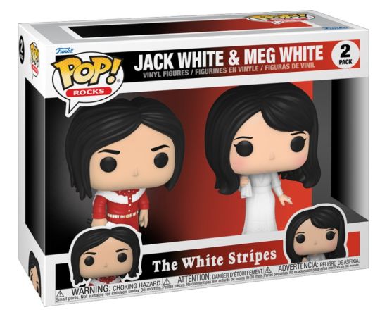 Funko Pop! 2-Pack Rocks: The White Stripes - Jack White  Meg White Vinyl Figures