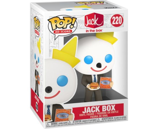 Funko Pop! Ad Icons: Jack In the Box - Jack Box (with MCA) #220 Vinyl Figure