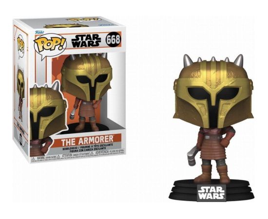 Funko Pop! Disney Star Wars: The Mandalorian - The Amorer #668 Bobble-Head Vinyl Figure