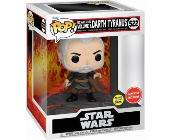 Funko Pop! Deluxe: Disney Star Wars - Red Saber Series Vol.1 - Darth Tyranus (Glows in the Dark) (Gamestop Exclusive) #522 Vinyl Figure