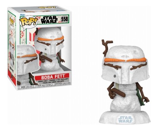 Funko Pop! Disney Star Wars: Holiday - Boba Fett (SNWMN) #558 Bobble-Head Vinyl Figure