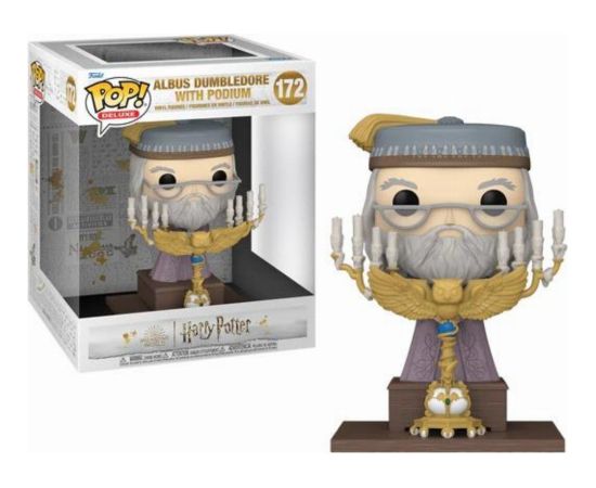 Funko Pop! Deluxe: Harry Potter Prisoner of Azkaban - Albus Dumbledore with Podium #172 Vinyl Figure